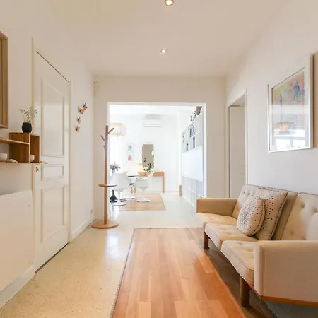 公寓 Superb 3br With Ac Sea View Private Garden Parking- Benakey 戛纳