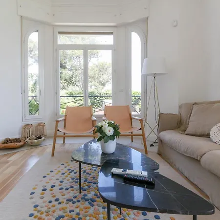 Superb 3br With Ac Sea View Private Garden Parking- Benakey 公寓 戛纳